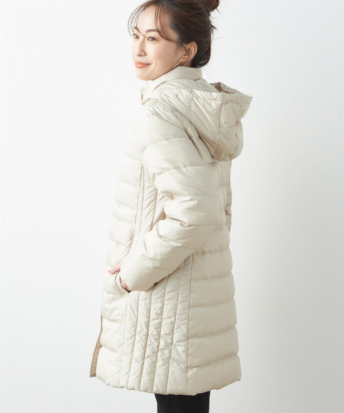 ロングダウンコート Petit Honfleur｜クロスプラス公式通販サイト