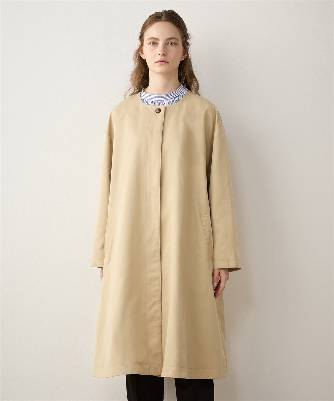 ノーカラーコート LE SOUK HOLIDAY｜クロスプラス公式通販サイト