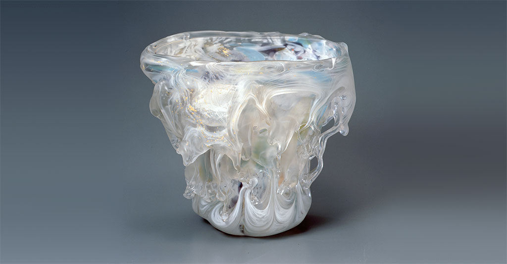 藤田喬平 ガラスオブジェ 「虹彩」 - CRAFTS DESIGN