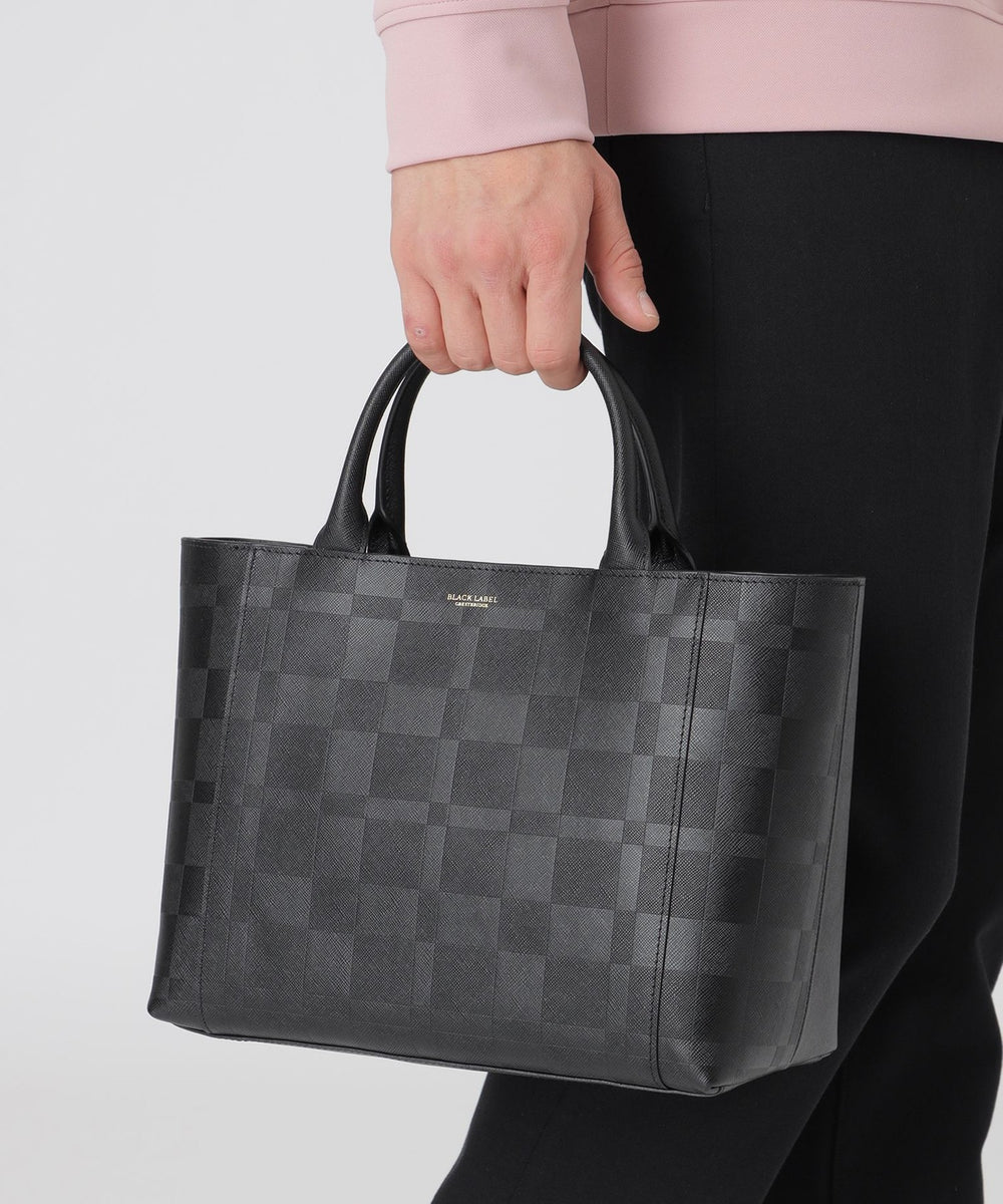 エンボスチェックドライビングトート（バッグ）｜BLACK LABEL