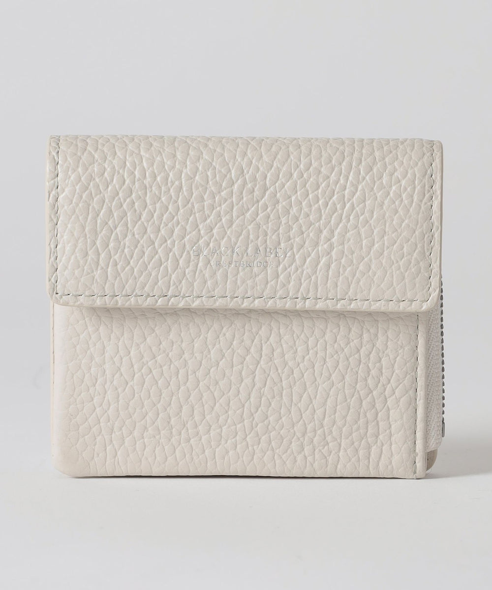 オールレザ－コンビクレストブリッジチェックミニウォレット