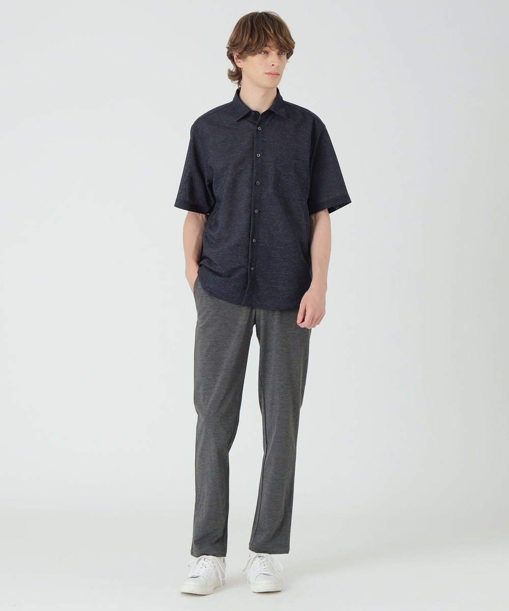 一部店舗限定】ストレッチカラミシャツ（カジュアルシャツ）｜BLACK