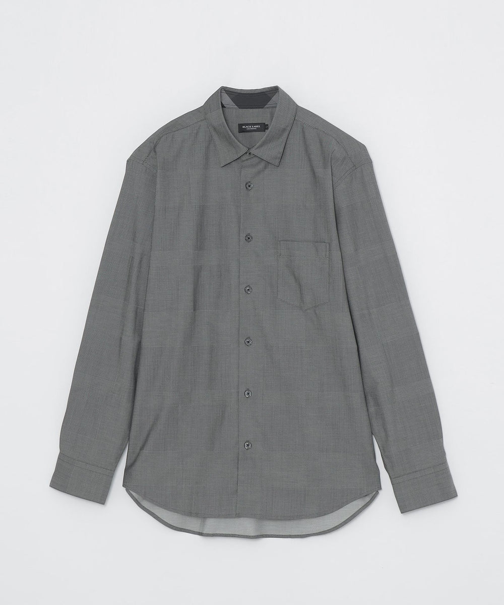 シャドークレストブリッジチェックシャツ（カジュアルシャツ）｜BLACK