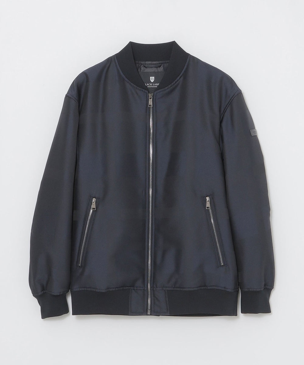 WEB限定】シャドーチェックパデッドMA-1（ブルゾン）｜BLACK LABEL