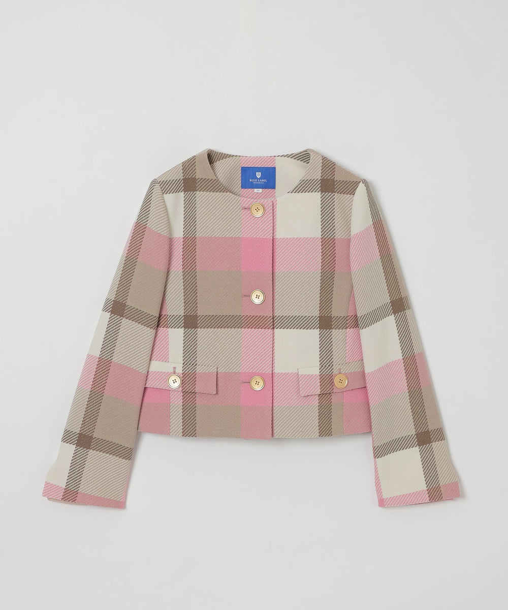 一部店舗限定】クレストブリッジチェックツィードジャケット