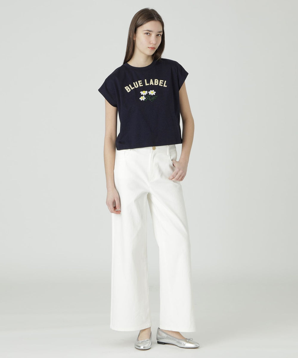 一部店舗限定】ストレッチデニムワイドパンツ（パンツ）｜BLUE LABEL