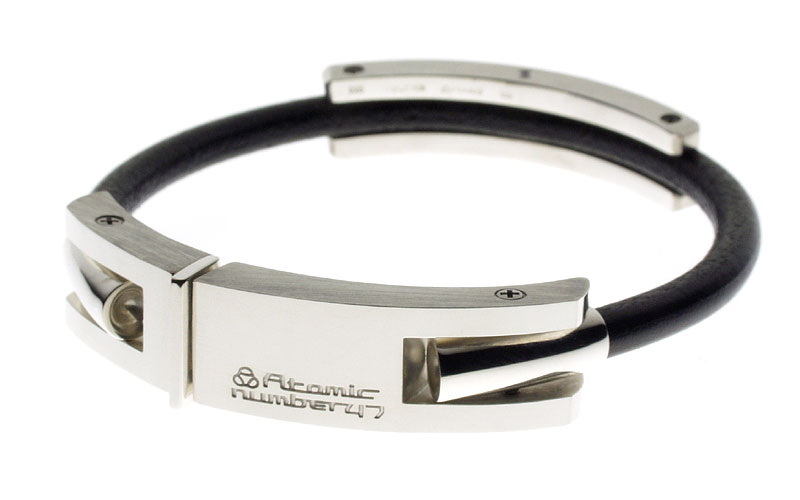 Atomic number:47 ブレスレット バングル ATB-011 Black ALE&Co.,