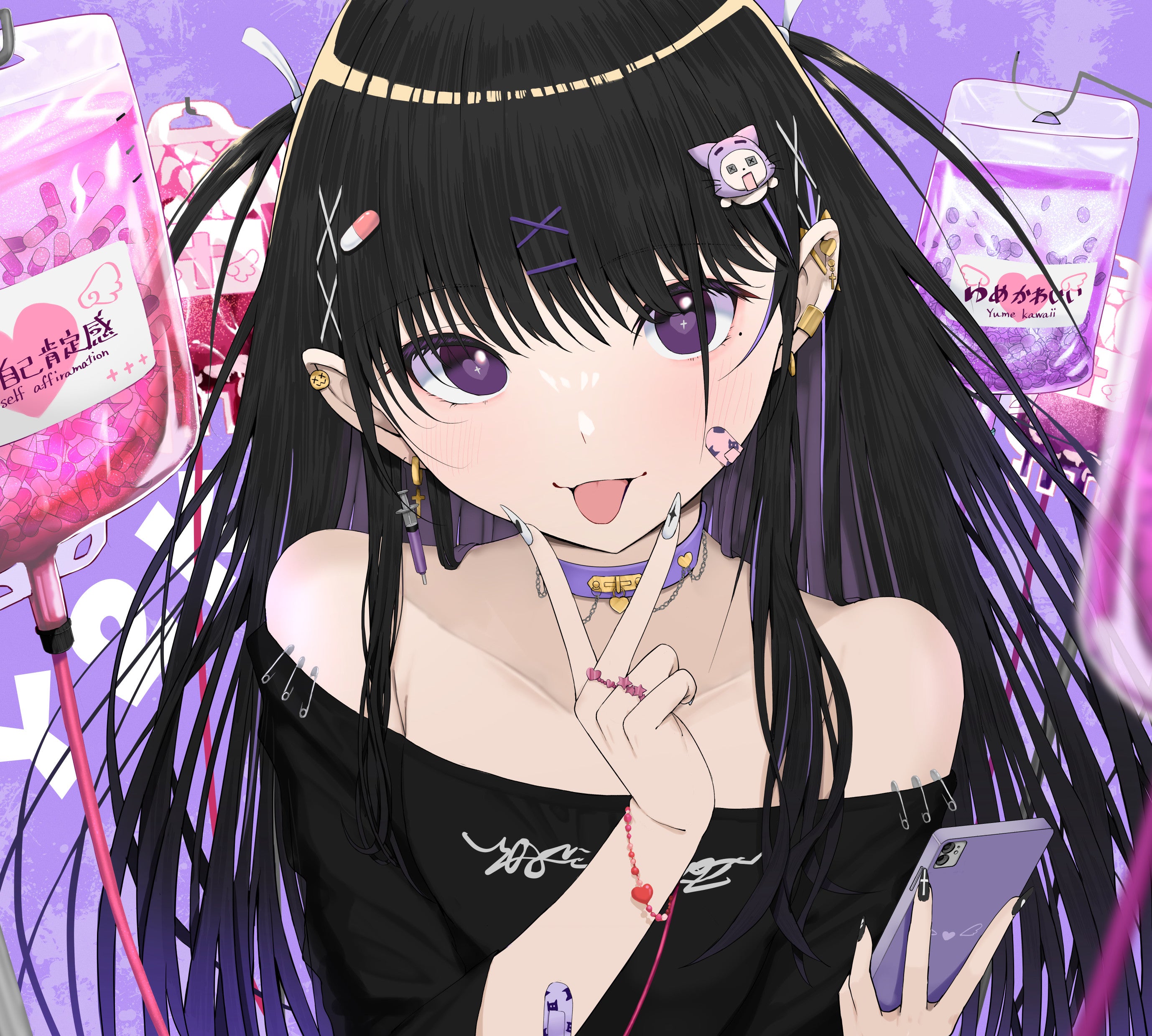 Yumekawa」イラストレーターimi ゲーミングガラスマウスパッド AIMPAD