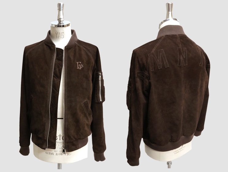 SUEDE LEATHER MA-1 of AMNJX