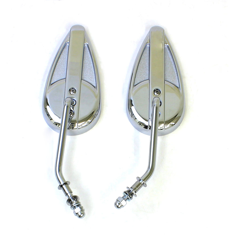 クローム ティアドロップミラー - V-TWIN | アンバーピース