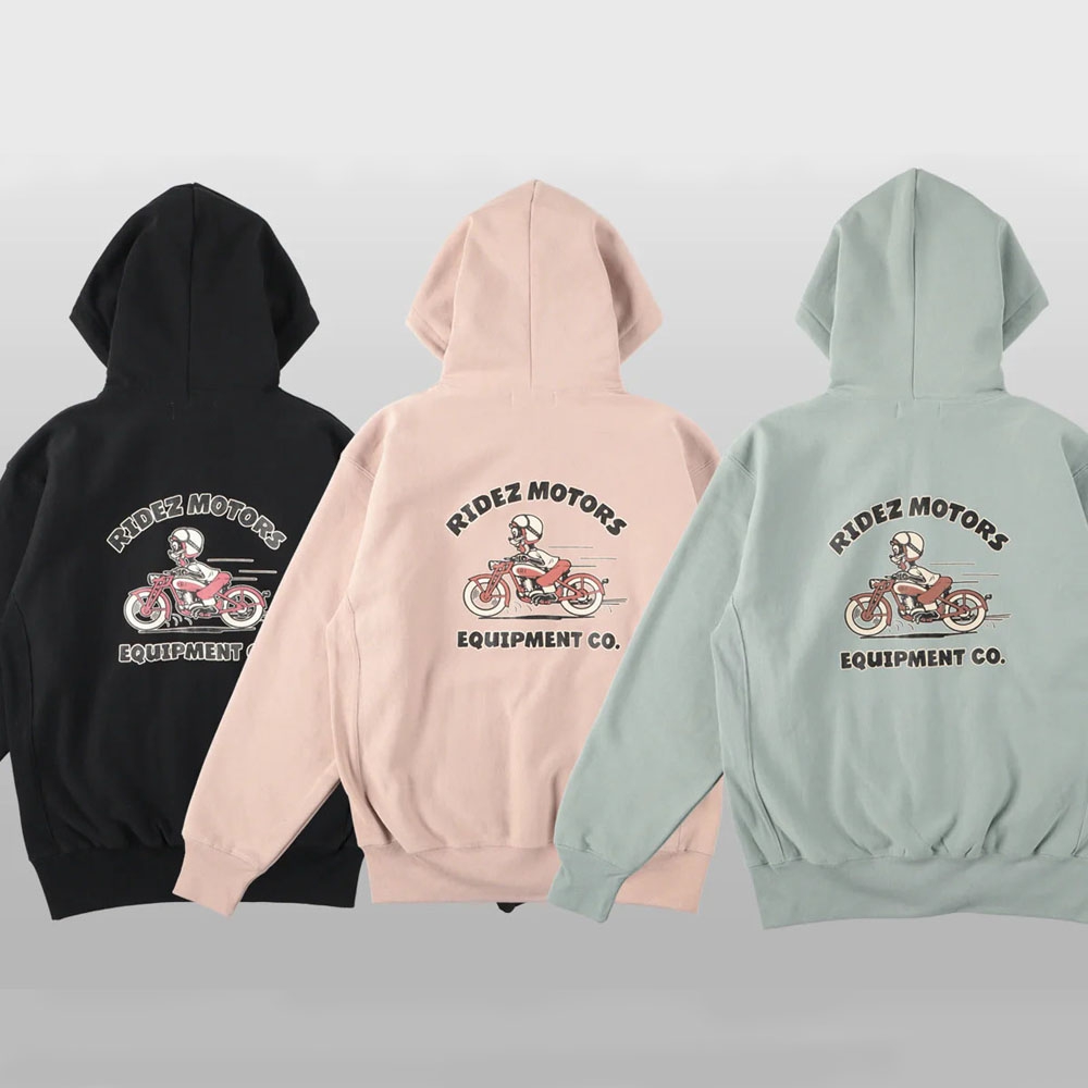 MOTORSCAT ZIP PARKA 12oz キャット ジップパーカー - RIDEZ