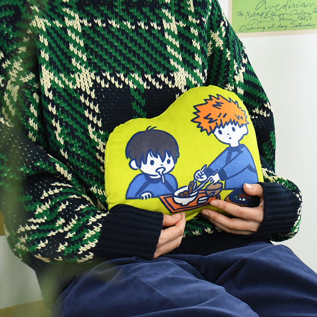 ブルーロック｜ダイカットクッション（潔と國神）