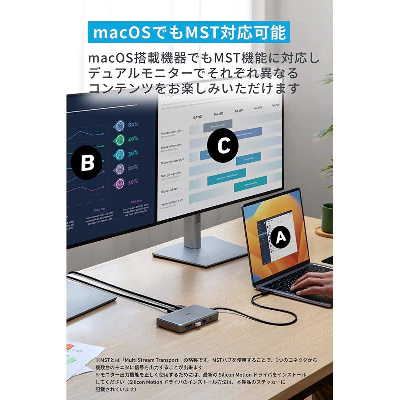 Anker 563 USB-C ハブ (10-in-1, Dual 4K HDMI, for MacBook) | USB-C
