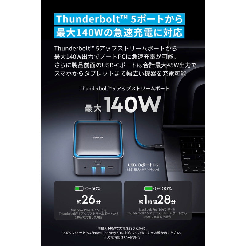 Anker Prime ドッキングステーション (14-in-1, 8K, Thunderbolt 5
