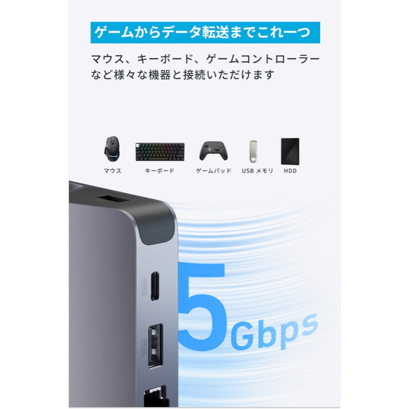 Anker USB-C ハブ (6-in-1, For Game Console) |ハブの製品情報