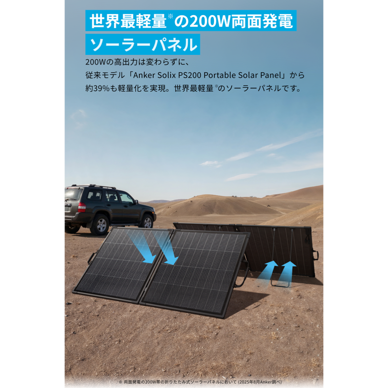 Anker Solix PS200 Dual Portable Solar Panel | ソーラーパネルの製品