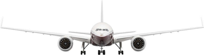 9X20102 1:200 BOEING 777-9 BOEING ハウスカラー 地上折りたたみ翼