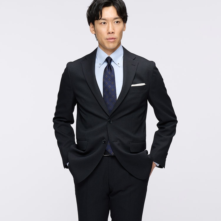 洗える ノンアイロンストレッチ ウールライクジャケット LES MUES