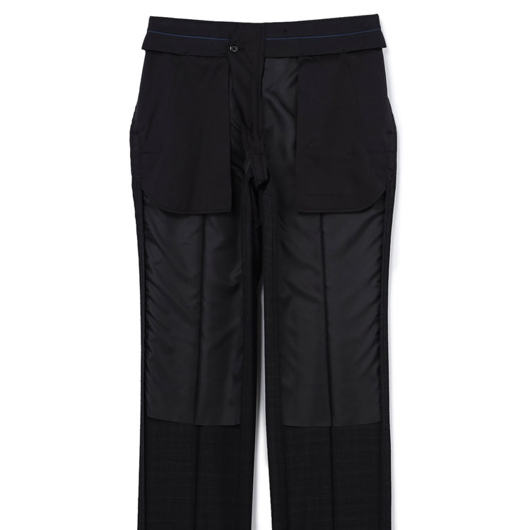 アスレチックウール 段返り3つボタンスーツ チャコールグレー