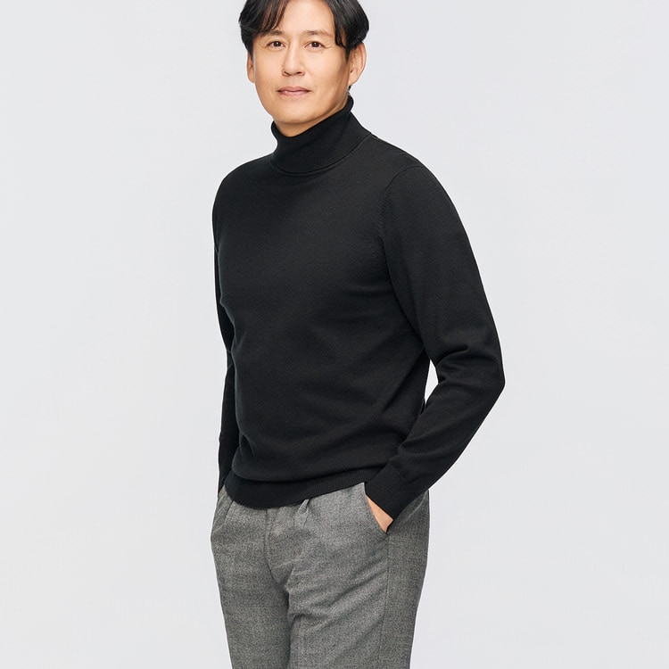 L＆Wデザイン】スーツ屋の仕立てたセーター タートルネック【AOKI公式