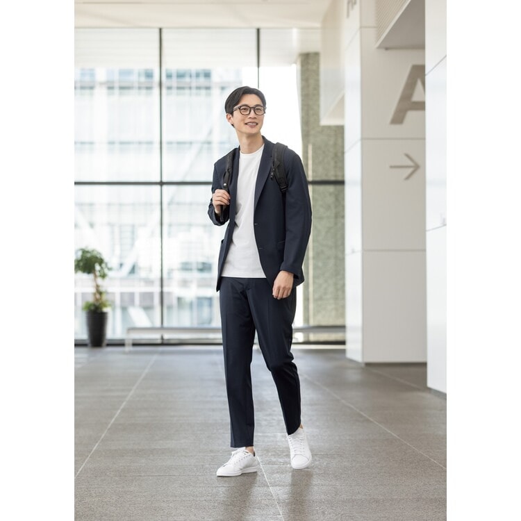 パジャマスーツ】スタンダードジャケット 紺 セットアップ着用可【AOKI