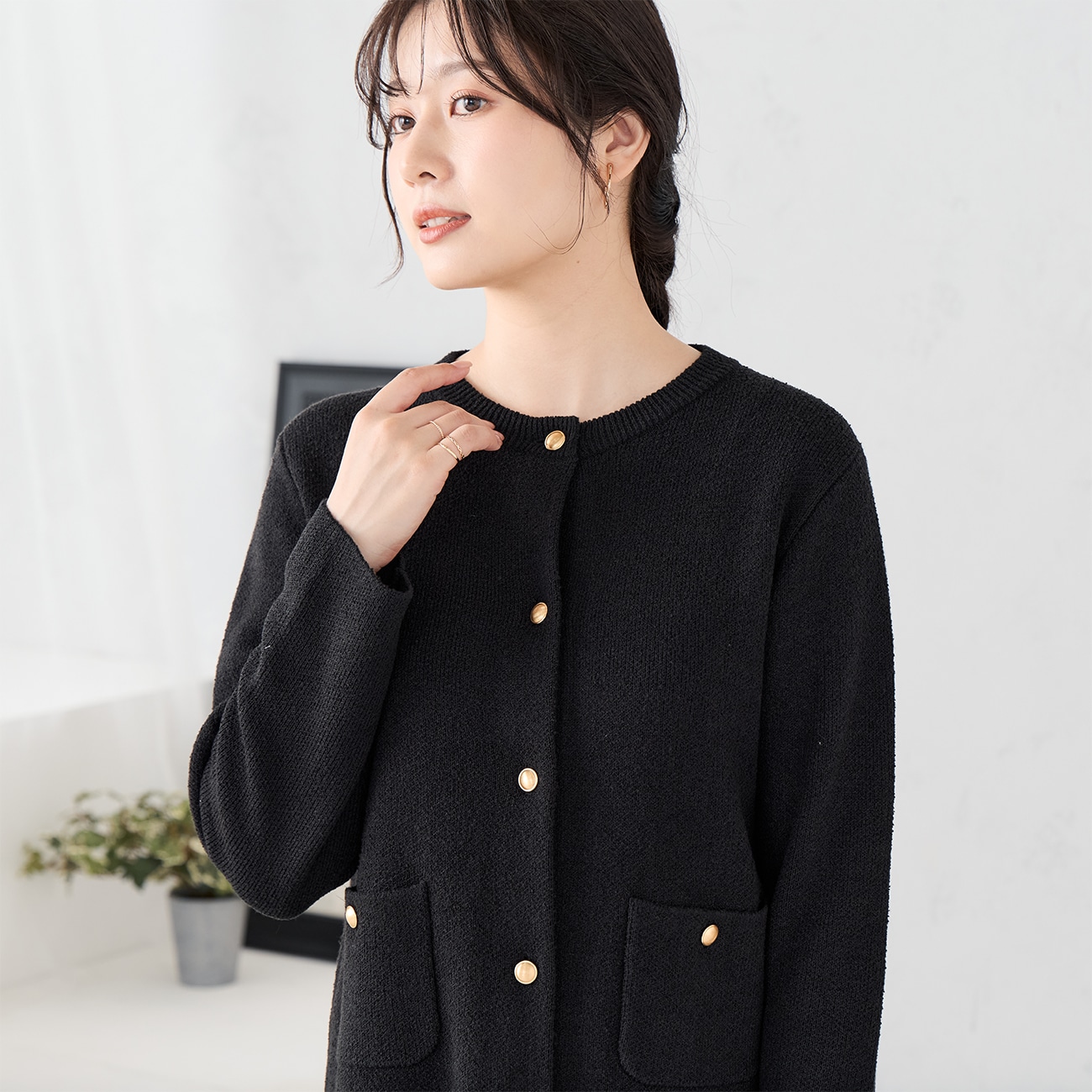 ≪Oggi12月号掲載≫ 小川彰子さん監修 ニットジャケット【AOKI公式通販】