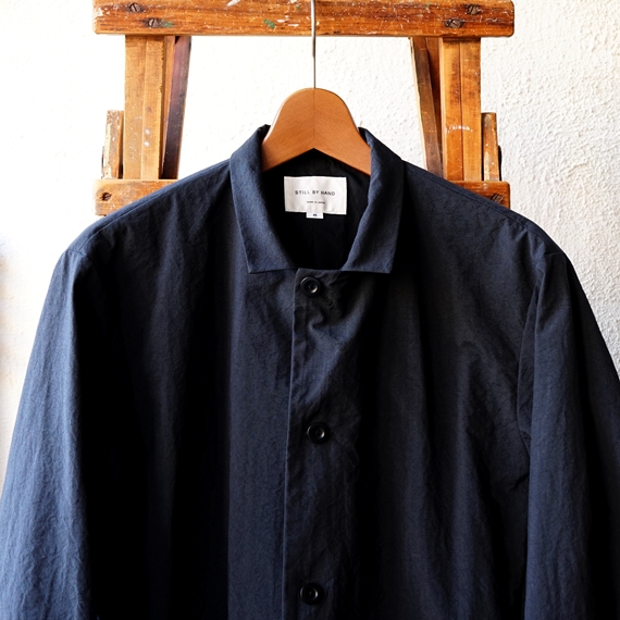 STILL BY HAND コットンライクなナイロンワークジャケット（JK0194