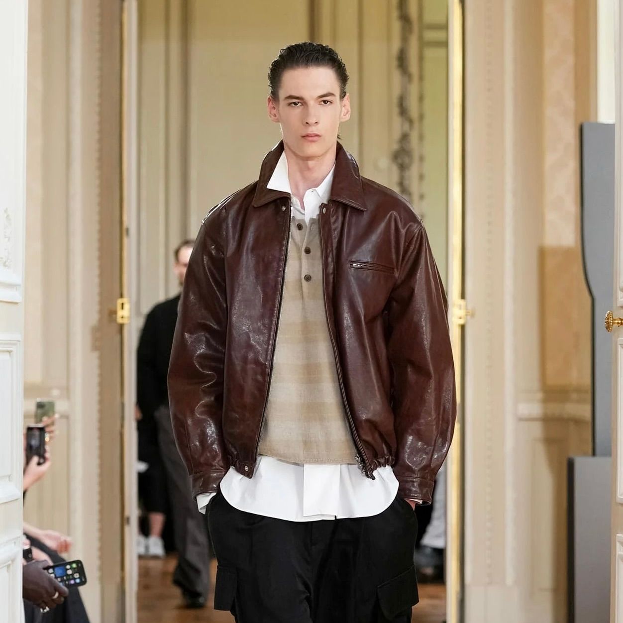 ssstein - 【再販売通知受付可能】Cow Leather Vintage Zip Jacket