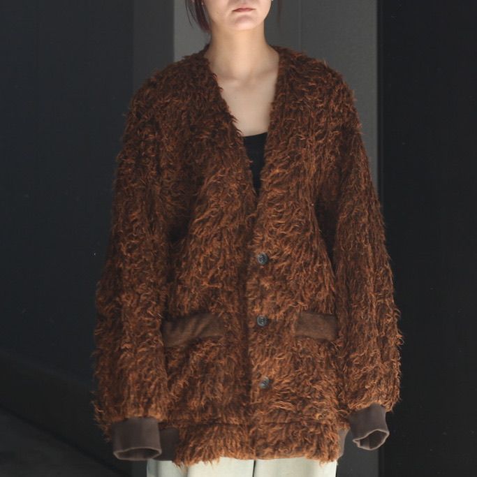 my beautiful landlet - 【残り一点】シャギーVネックカーディガン