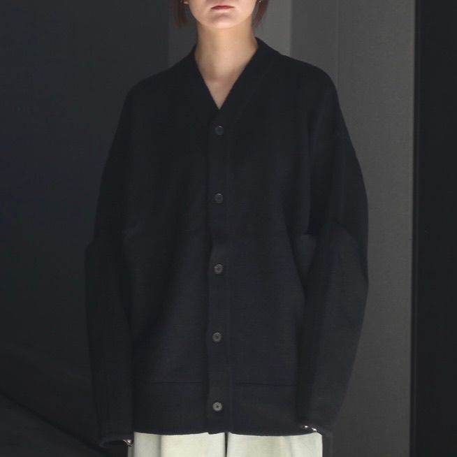 ssstein - 【残りわずか】Extra Fine Wool Knit Tucked Cardigan