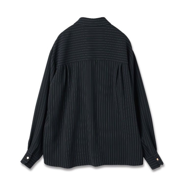 CULLNI - 【残り一点】Stripe Double Cloth Zip Up Shirt | ACRMTSM