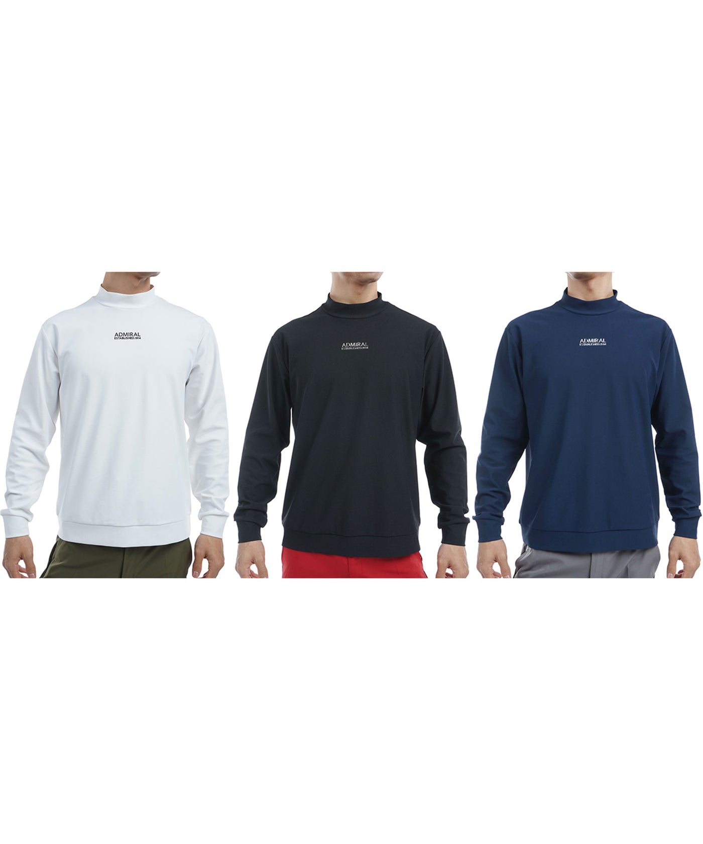 ミニワッフル ロングスリーブ モックネックシャツ ADMA462 – ADMIRAL