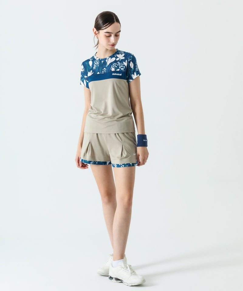 タックフレアグラフィックヘムショーツ ATLA537 – ADMIRAL