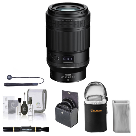 Nikon NIKKOR Z MC 105mm f/2.8 VR S Lens with Essentials Kit 20100 EK
