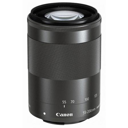 Canon EF-M 55-200mm f/4.5-6.3 IS STM Lens, Black - Adorama