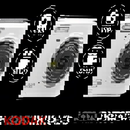 Kodak PIXPRO FZ45 Friendly Zoom 16MP FHD Digital Camera,White, w