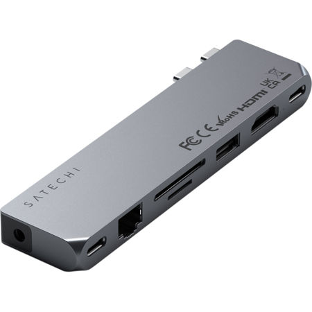 Satechi 8-In-1 Dual USB Type-C Pro Hub Max for Select MacBook Pro