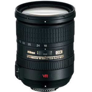 Nikon 18-200mm f/3.5-5.6G ED IF AF-S DX VR NIKKOR Lens - Nikon
