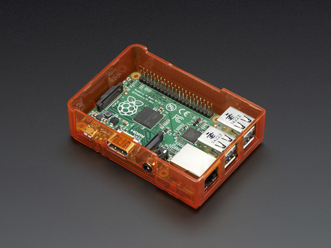 Pi Model B+ / Pi 2 / Pi 3 Case Base - Orange : Adafruit Industries
