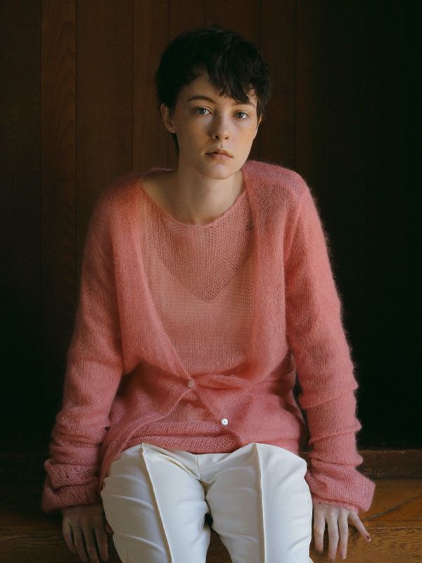 ETRE TOKYO - ボリュームスリーブモヘヤニットプルオーバー - PINK