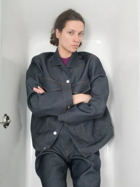 OVERCOAT - ウールデニムジャケット - ddenim jacket in wool denim