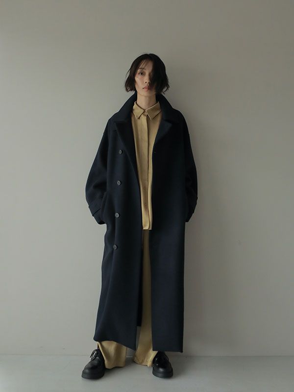ETRE TOKYO - ミリタリーロングリバーコート - NAVY | ADDICT WEB SHOP