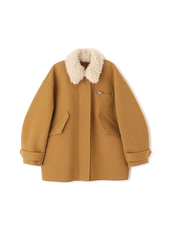 ETRE TOKYO - マルチファブリックリバーシブルコート - BROWN | ADDICT