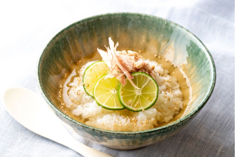 万能出汁】すだち香る冷製お茶漬け｜AKOMEYA TOKYO