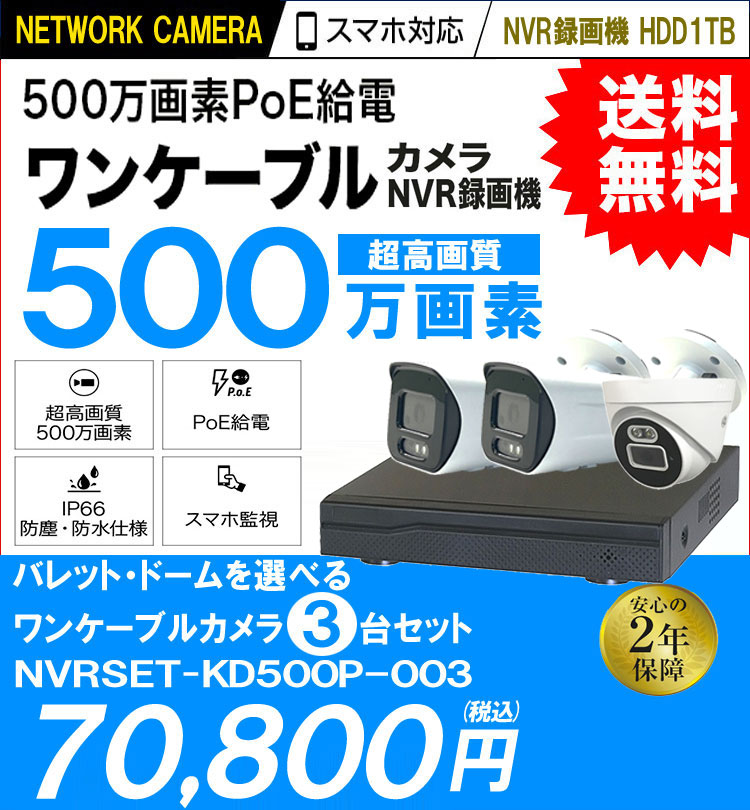 防犯カメラ 3台セット 屋外 録画機能付き AI人体検知 人感センサー