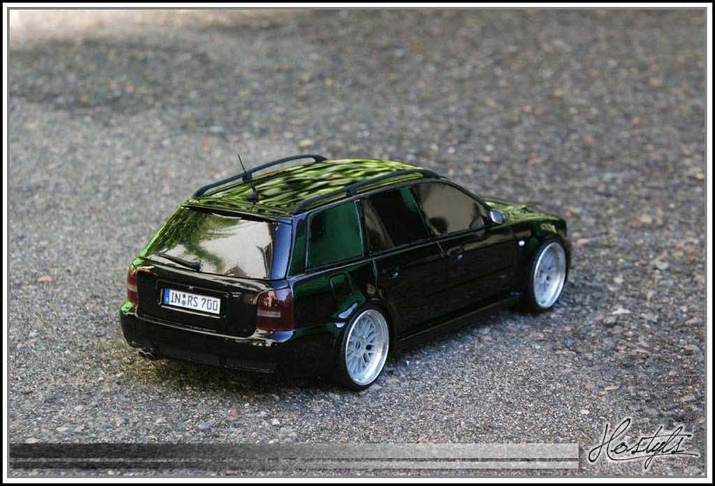 Diecast model cars Audi RS4 1/18 Ottomobile B5 Black Edition By