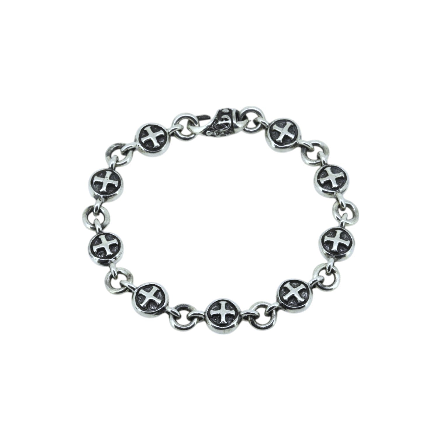 A&G Rock N' Roll Couture Mini Circle Cross Link Bracelet