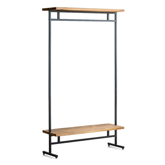 ヴィンテージウッドハンガーラック Lewis〔ルイス〕90cm幅ワイドタイプ