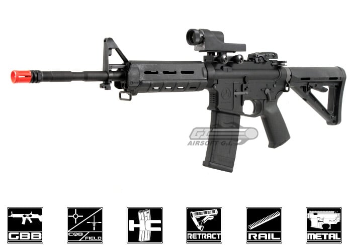 KWA Full Metal LM4 PTS Magpul Edition GBBR ( M4 A1 ) Airsoft Gun