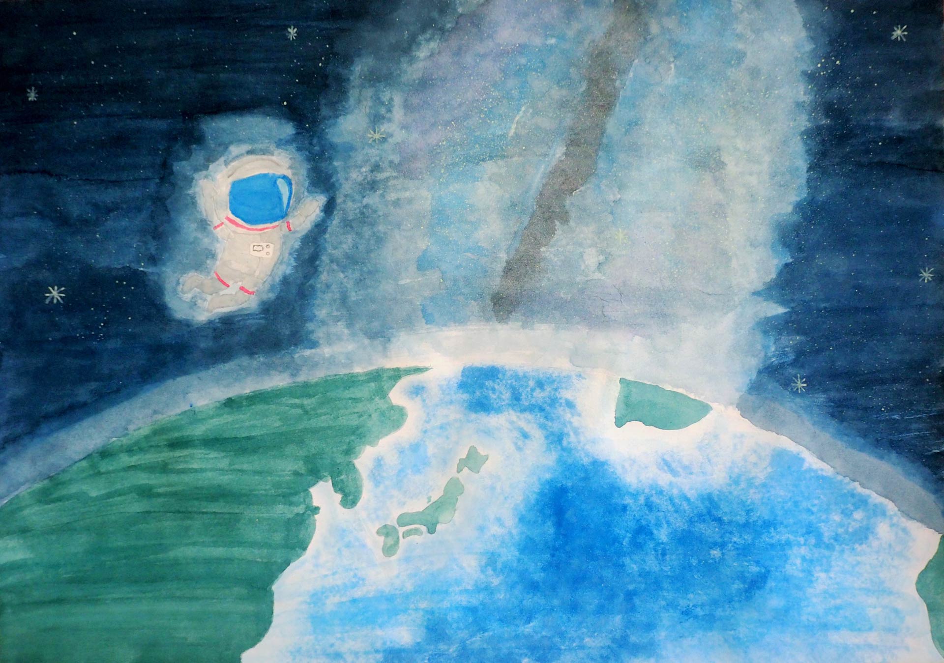 宇宙・私の夢」絵画展 (2025年) 小学6年生の作品 1 ぐんま天文台